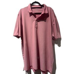Johnnie O Polo Shirt Mens XXL Pink Short Sleeve Surf Golf Casual‎
